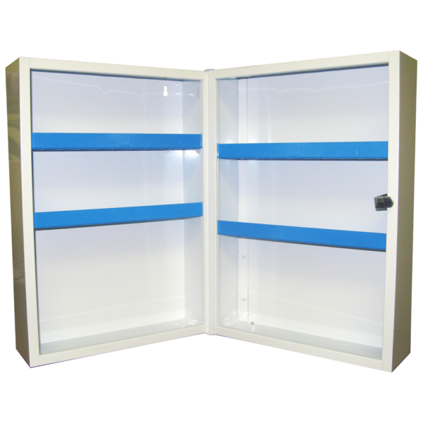 Wall Mount First Aid Cabinet – Metal Workplace Storage (34×49×22cm)
