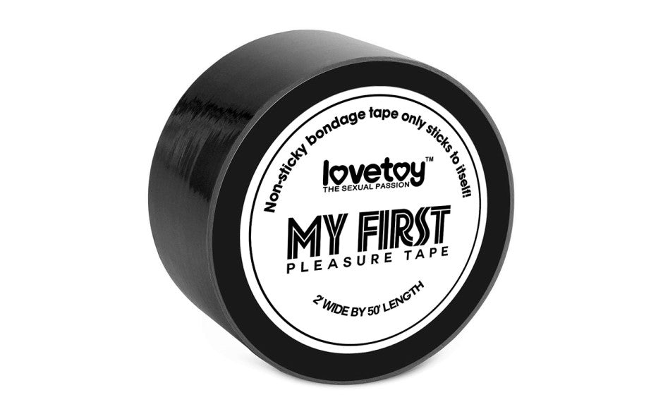 My First Non-Sticky Self-Adhesive Bondage Tape 2in x 50ft Black