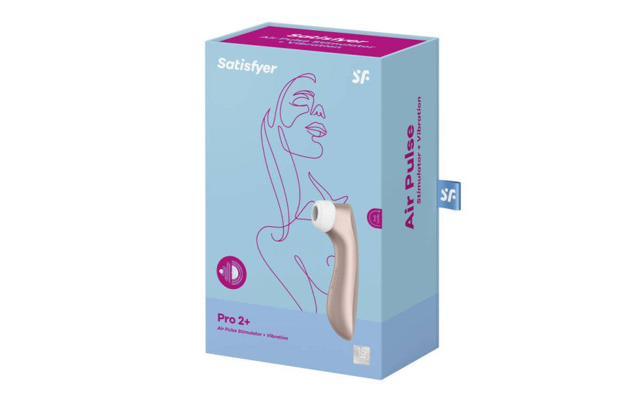 Satisfyer Pro 2+ Generation 2 Air-Pulse Clitoral Vibrator Rose Gold