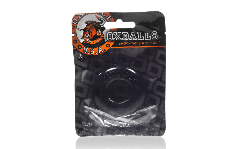 Oxballs Donut 2 Thick Jelly Cock Ring Large Black