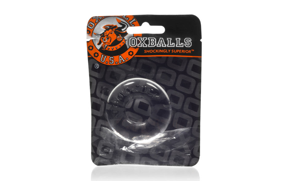 Oxballs Donut 2 Thick Jelly Cock Ring Large Clear