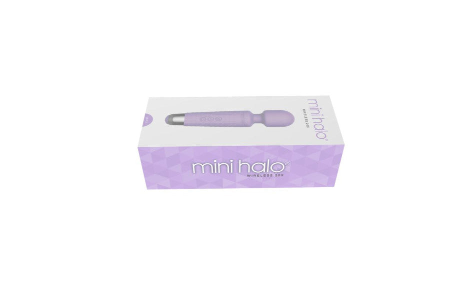 Shibari Mini Wand Halo 20 Mode Rechargeable Vibrator Lilac