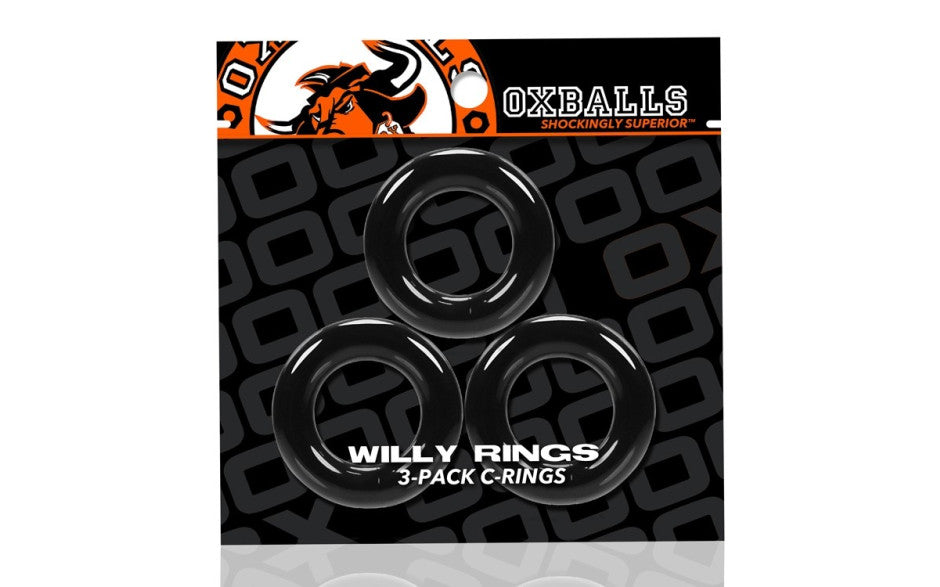 Willy Rings Silicone Penis Rings Black
