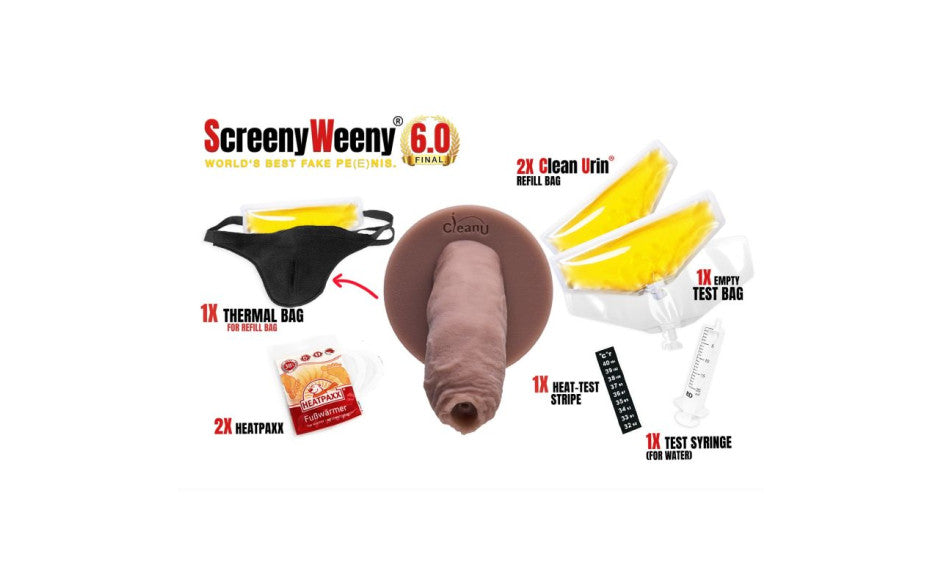 ScreenyWeeny 6.0 Prosthetic Penis Urine Device Uncut Nordic White