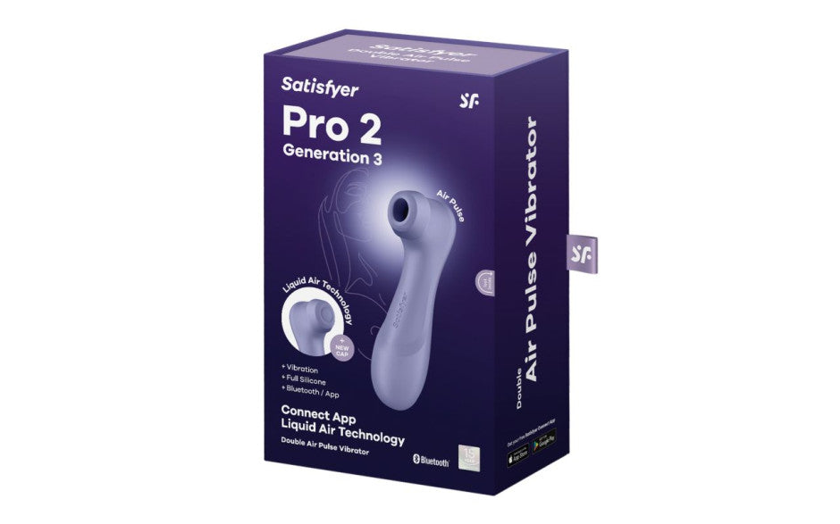 Satisfyer Pro 2 Gen 3 App-Controlled Air Pulse Clitoral Stimulator Lilac