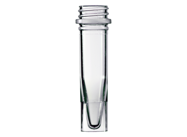 SureSeal Screw Tube Skirted Base ribbed Clear 1.5mL