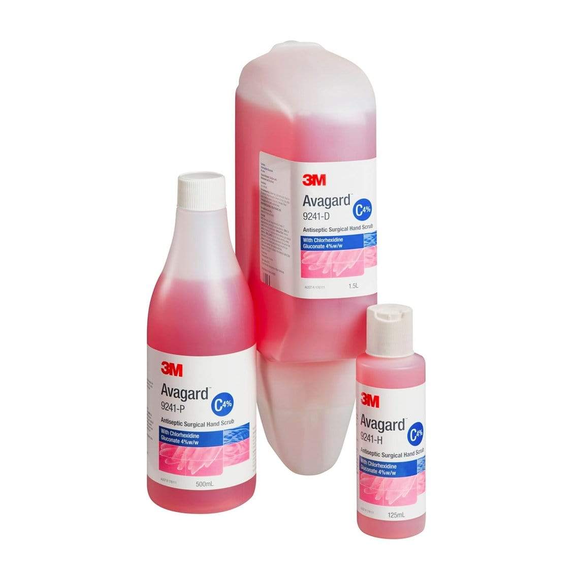 3M Healthcare Surgical Hand Rub & Scrubs 500ml 3M Avagard Antiseptic Surgical Hand Scrub with Chlorhexidine Gluconate 4%