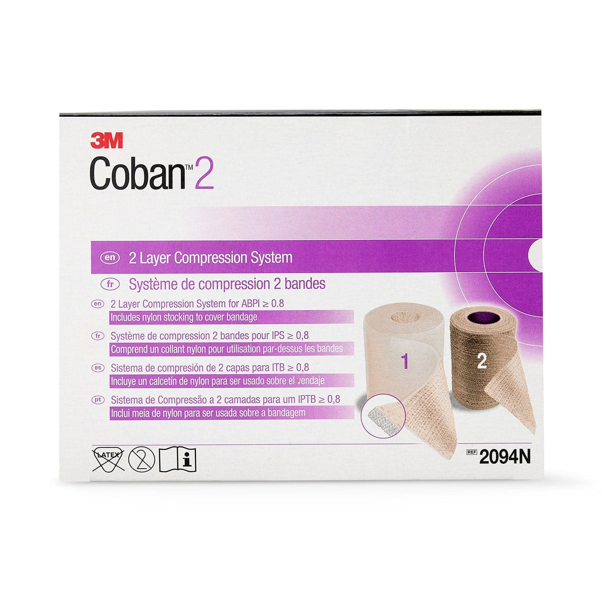 3M Coban 2 Layer Compression System with Stocking