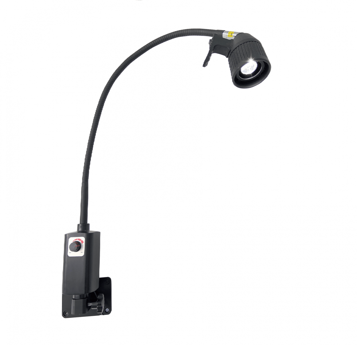 3W LED Examination Light Black Including Mobile Base and Wall Mount