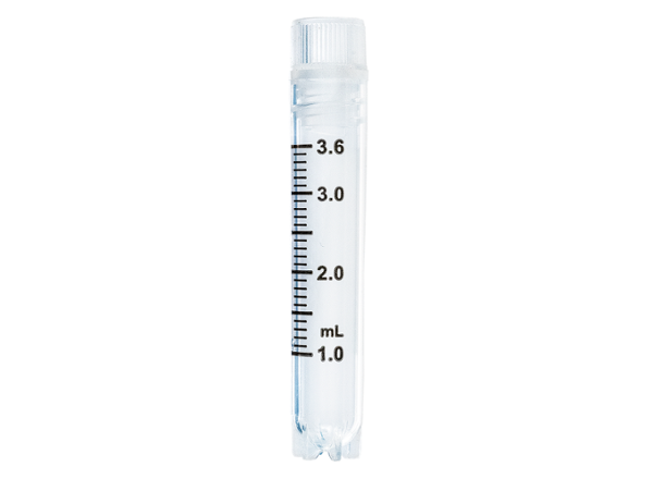 CryoFreeze Tube Internally threaded Vial StarGrip Base Sterile 3.6 mL