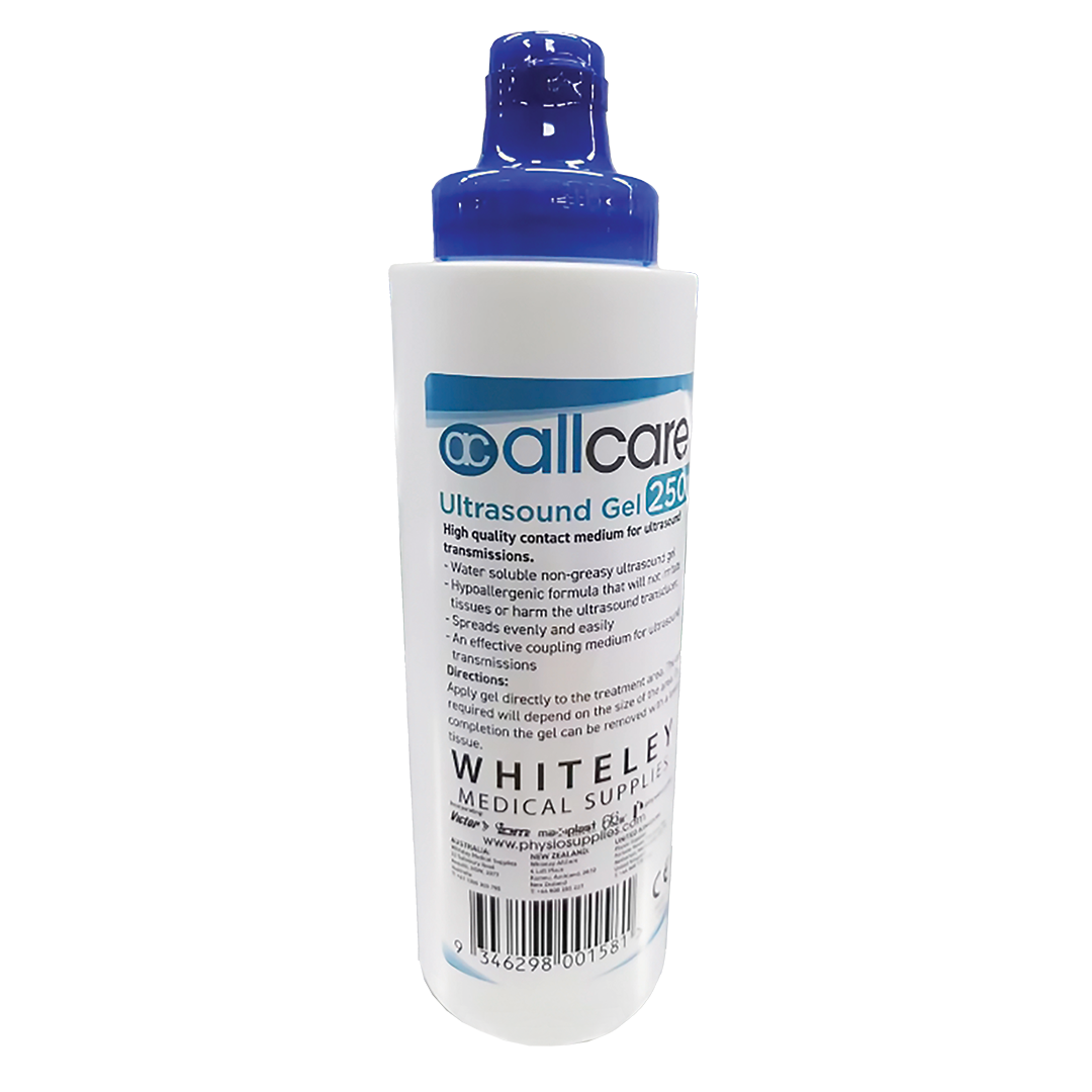 Allcare Ultrasound Gel 250 mL — Hypoallergenic, Clear