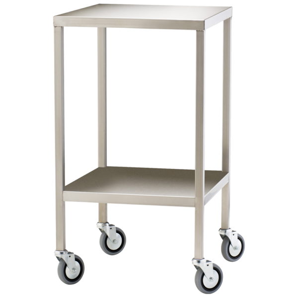 Medical Trolley – Stainless Steel Utility Cart (50×50×90.5cm)