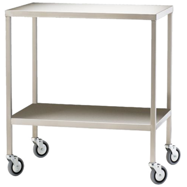 Medical Trolley – Stainless Steel Utility Cart (Large 110×50×90.5cm)