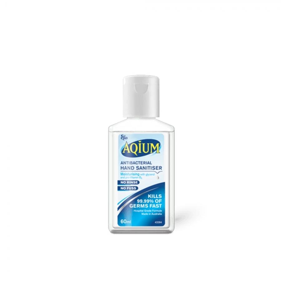 Aqium Antibacterial Hand Sanitiser 60 mL — 70% Alcohol