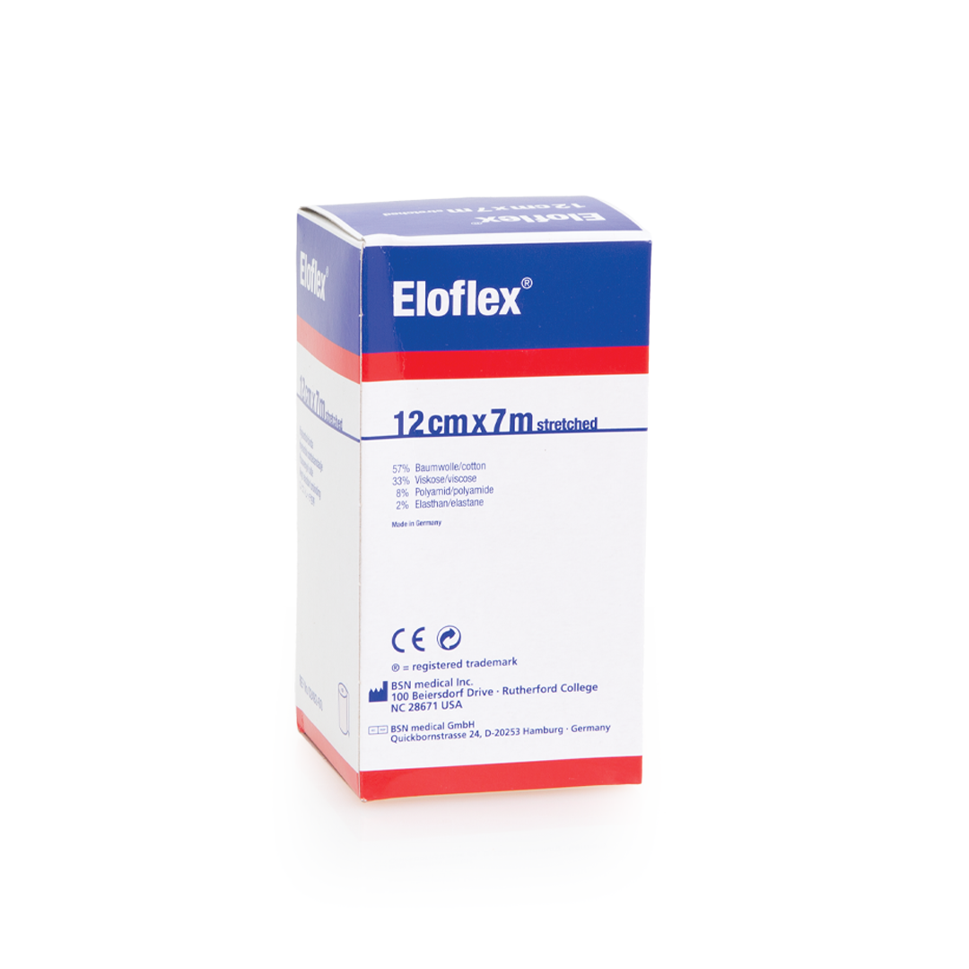 BSN Eloflex Elastic Compression Bandage — Beige, 12 cm x 7 m (Stretche