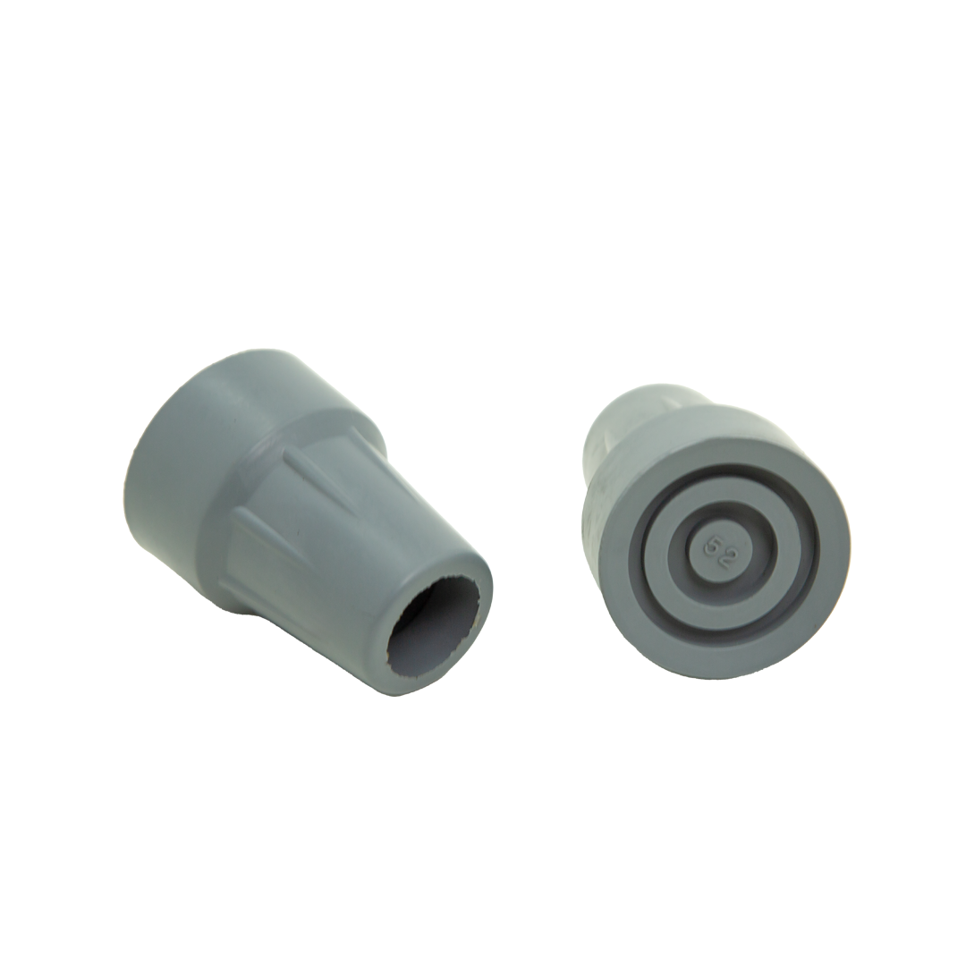 Universal Crutch Tips — Non-Slip Rubber Replacement for Underarm & For