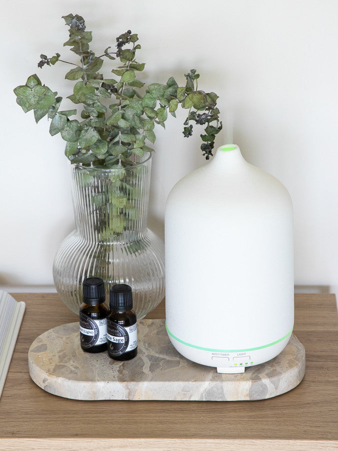 Deluxe Stone Aroma Diffuser - White