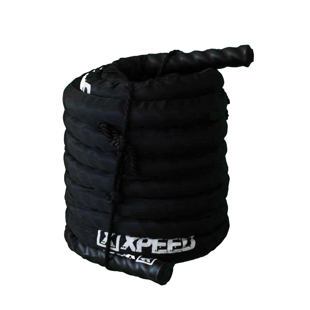 Premium Battle rope 15m with nylon casing – durable training rope for gyms