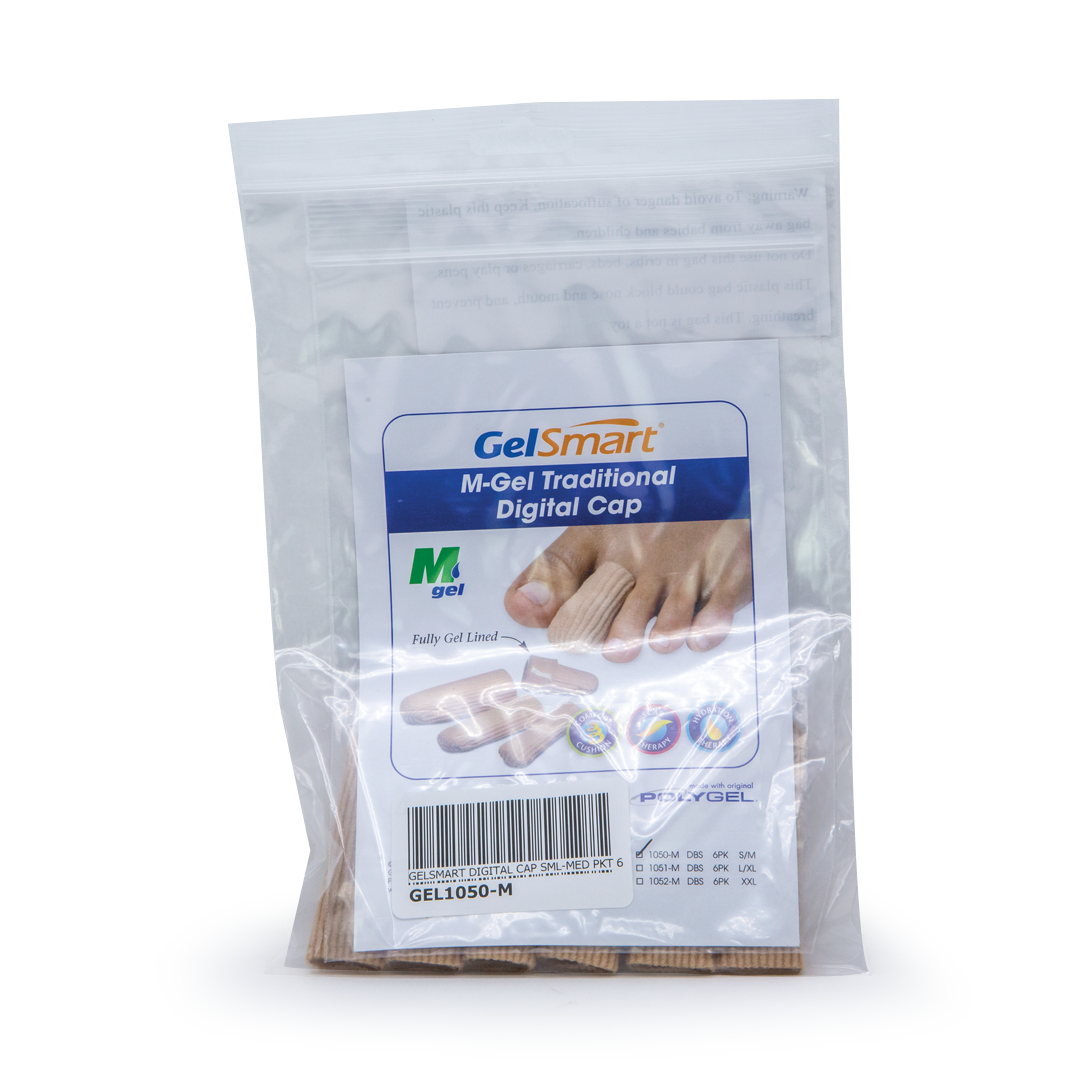 GelSmart Digital Caps – Pack of 6 (Gel Finger & Toe Caps)