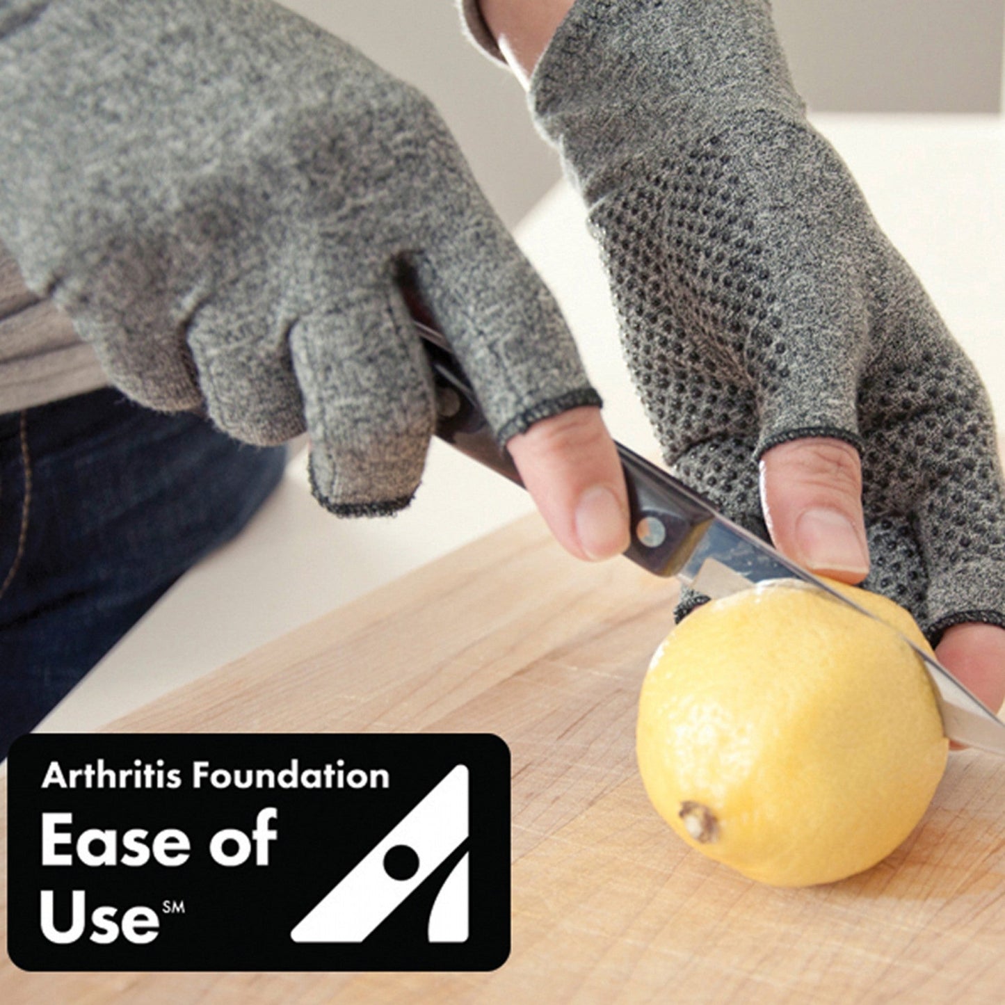 IMAK Active Compression Gloves for Arthritis Relief, Pain & Swelling Reduction, Comfort Fit, Pair