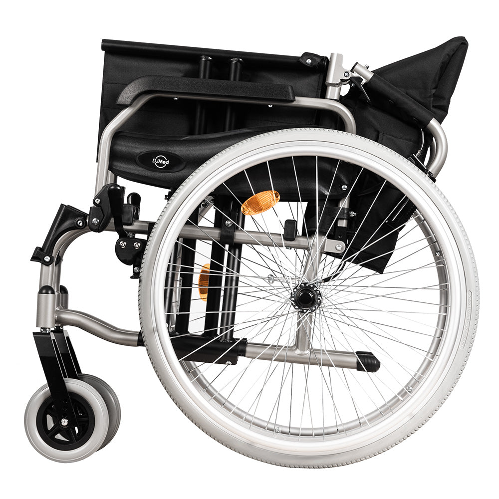 Premium Self-Propelled Wheelchair with Quick Release Wheels, Lightweight Aluminium Frame