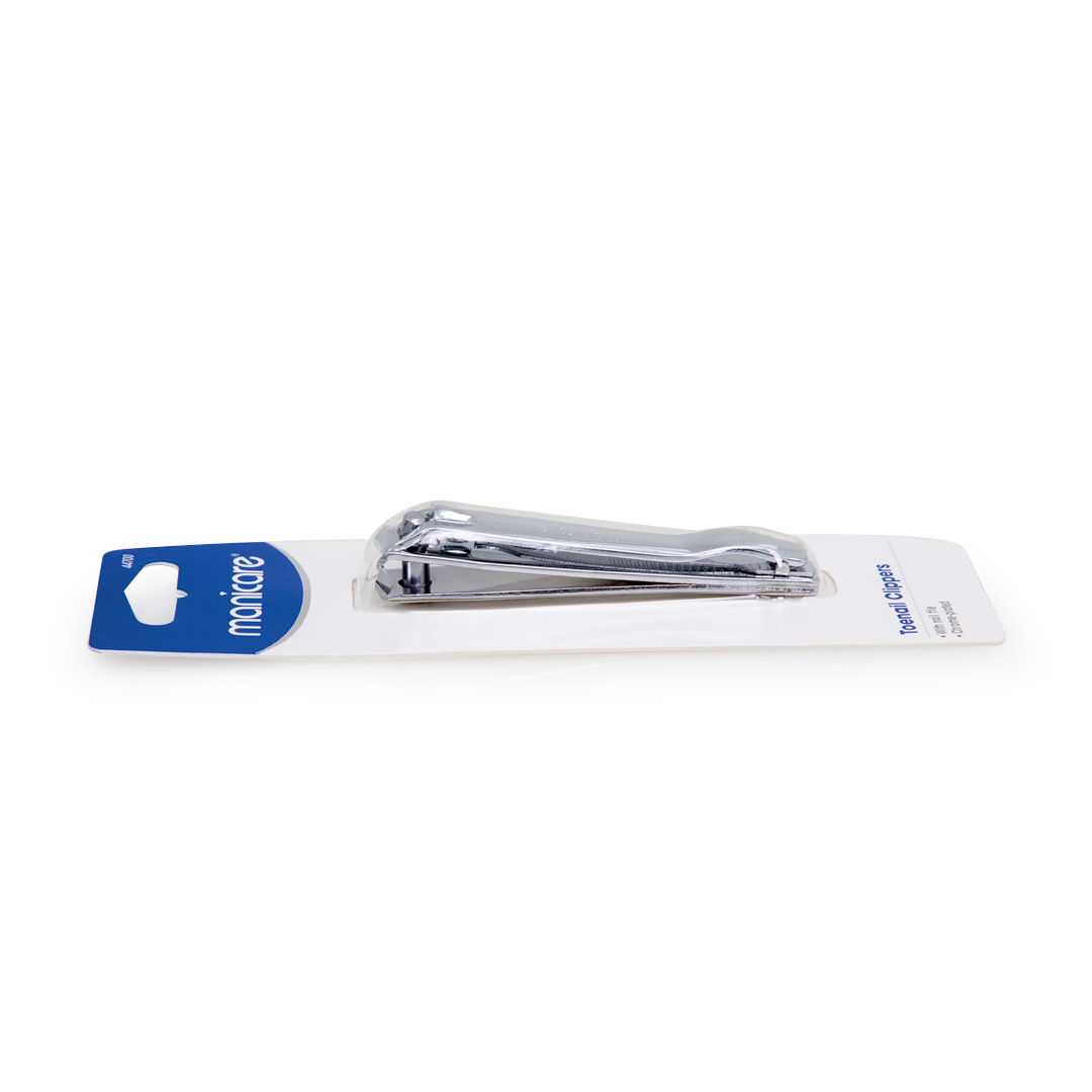 Toenail Clippers with Nail File - Chrome-plated Curved Blades