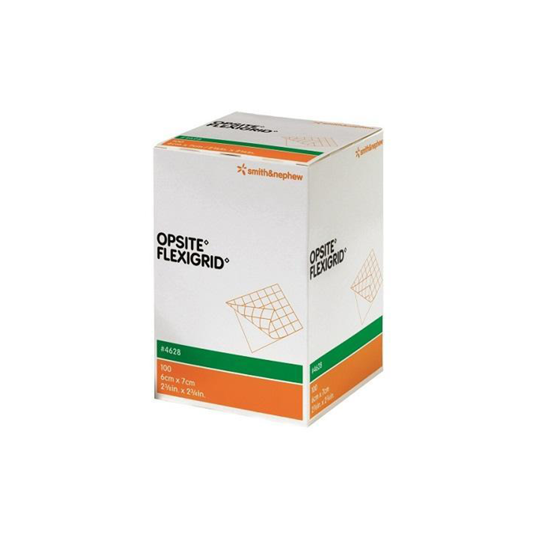 Transparent film dressing with measurement grid, waterproof