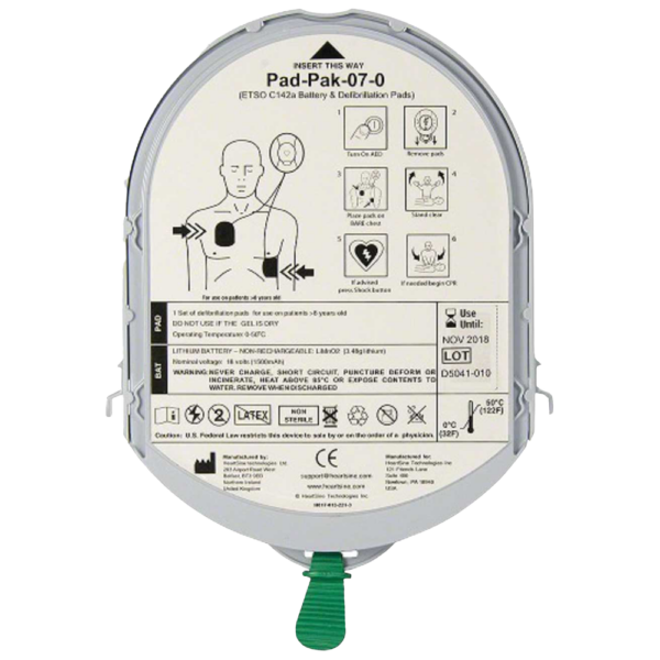 HeartSine Aviation Approved Pad-Pak Adult