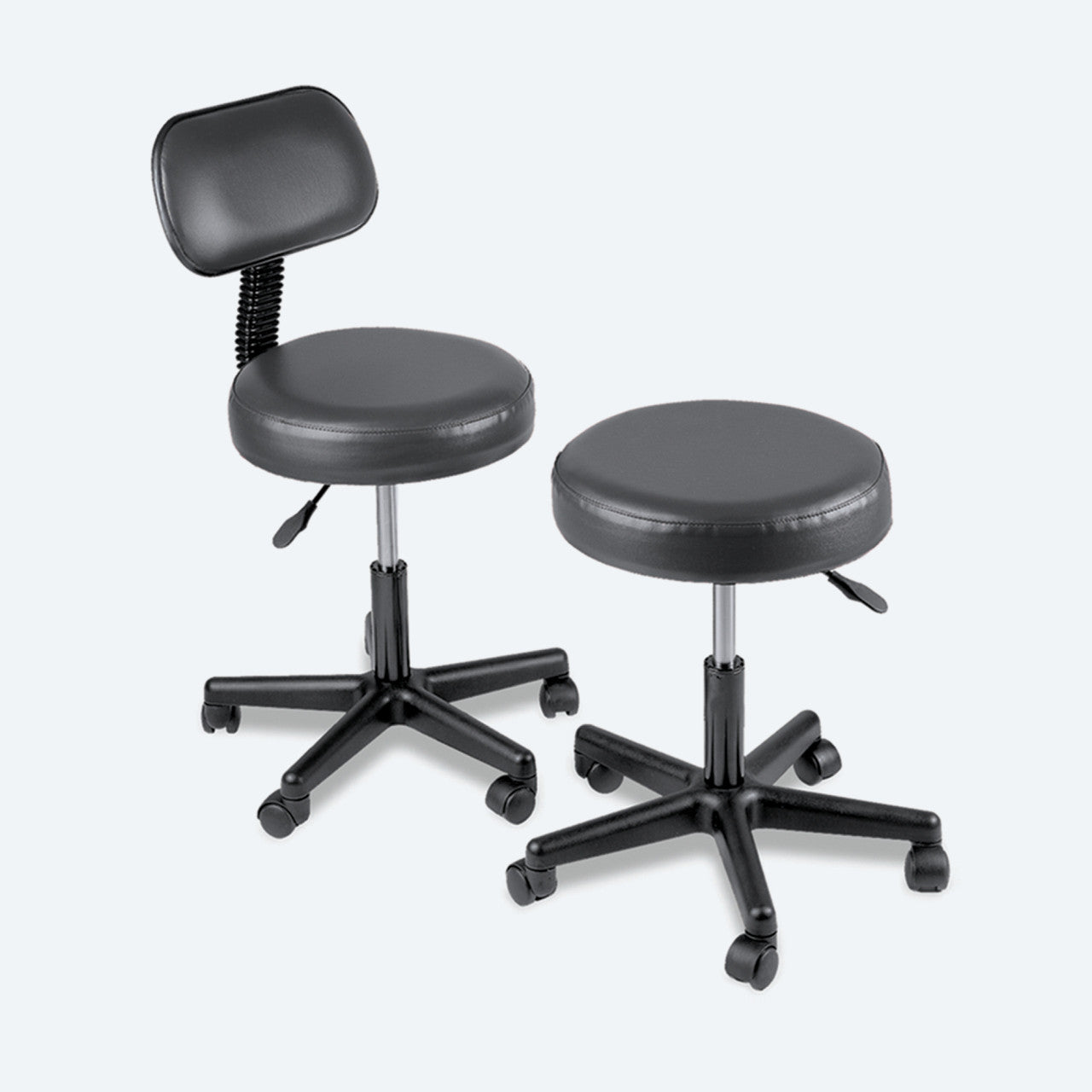 Chattanooga Pneumatic Stools Imperial Blue With Back