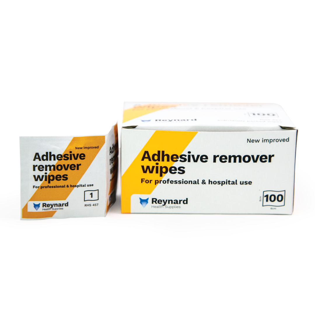 Adhesive Remove Wipes for Skin - 100 Count Box