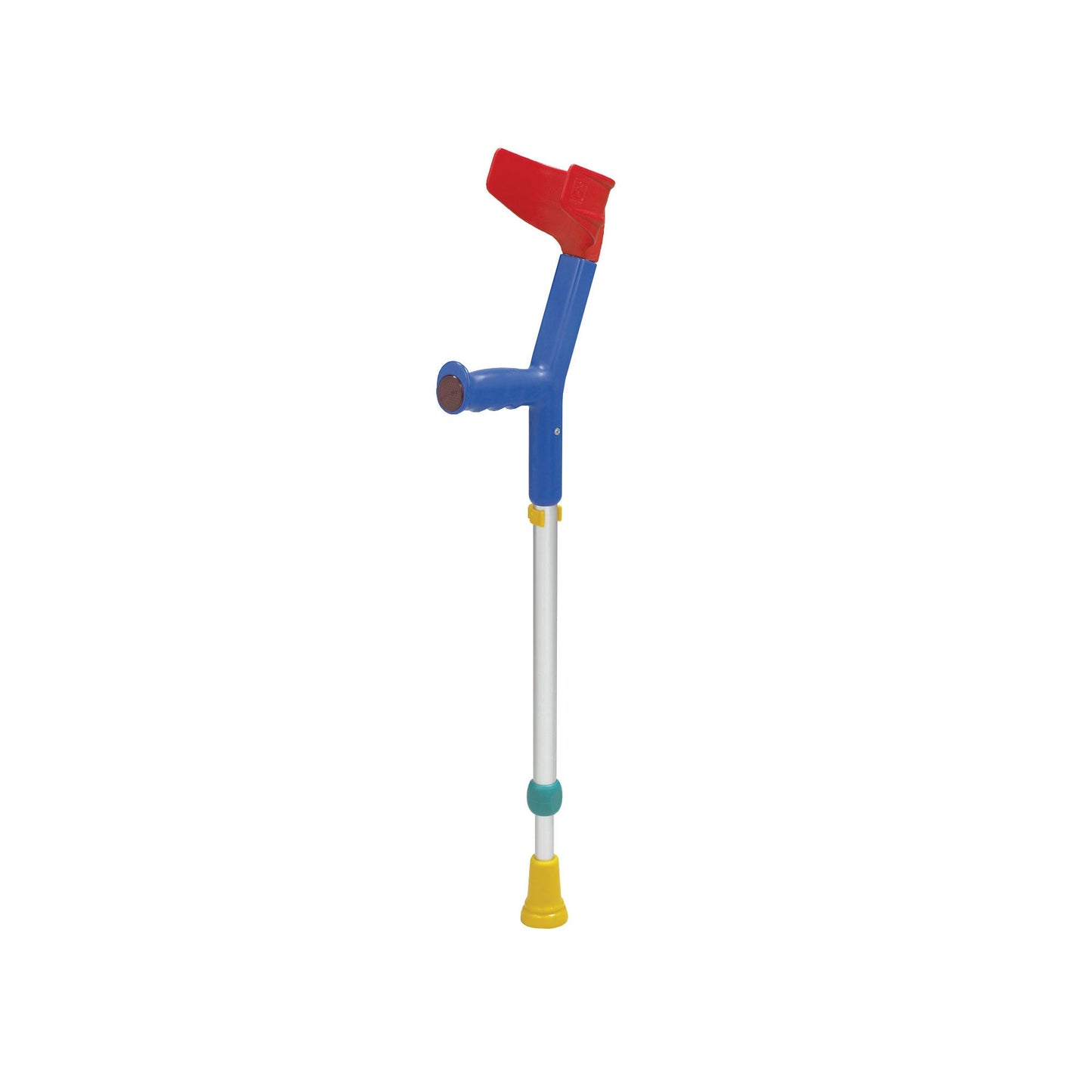 Kids Adjustable Crutches for Children - Ergonomic Yellow Open Cuff Design