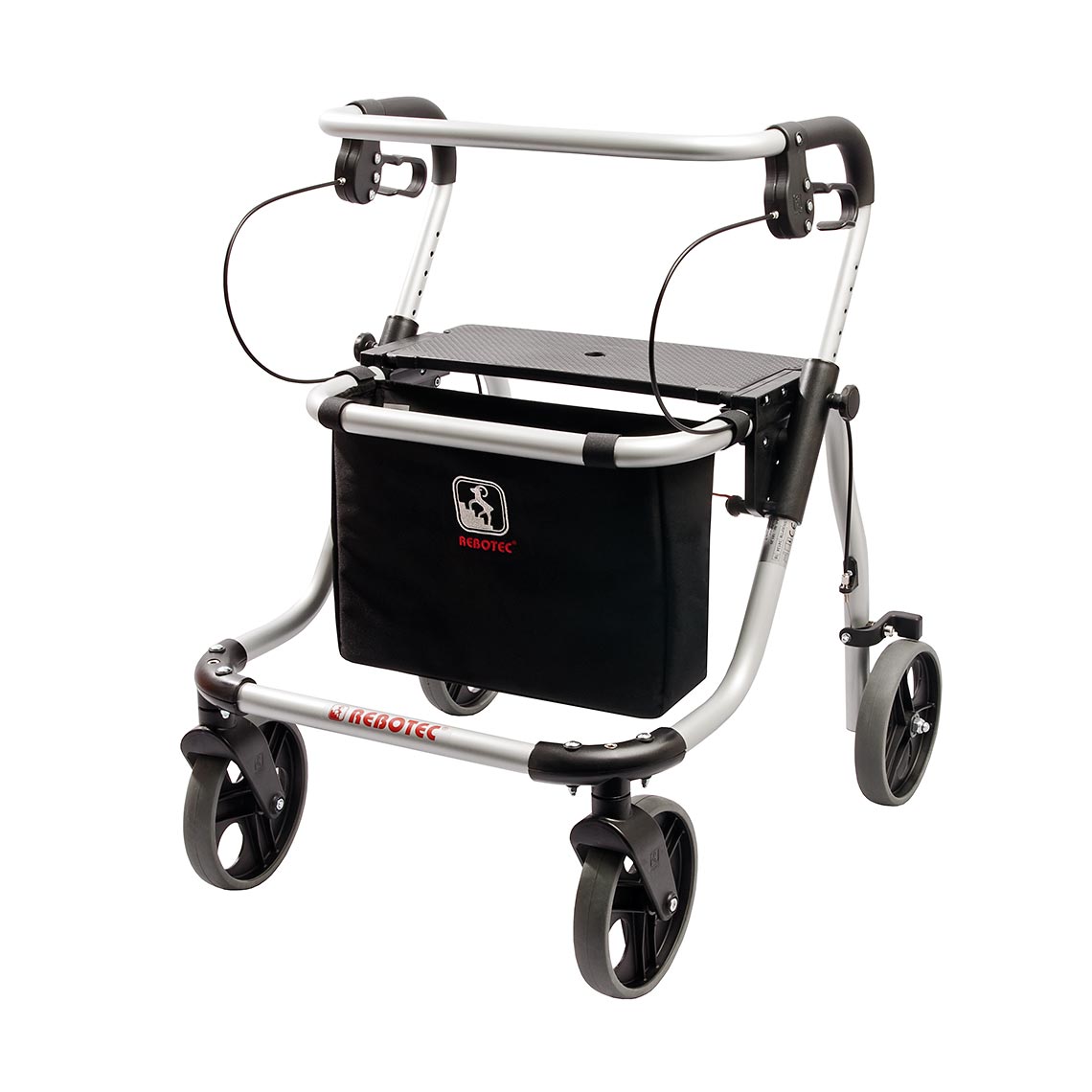 Euro Rollator Walker - Lightweight & Adjustable Mobility Aid with Large Wheels