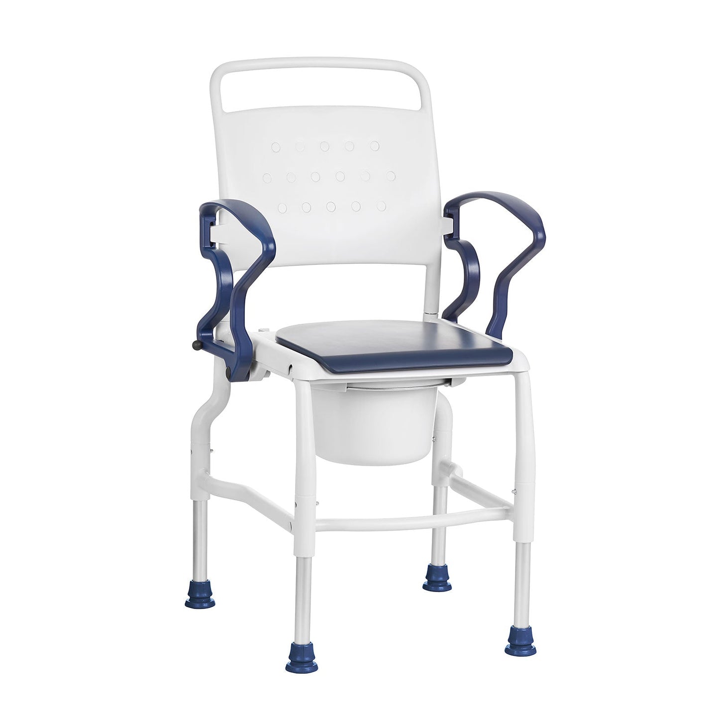 Bedside Commode Chair - Swing Armrests & Non-Slip Feet, 130kg Capacity