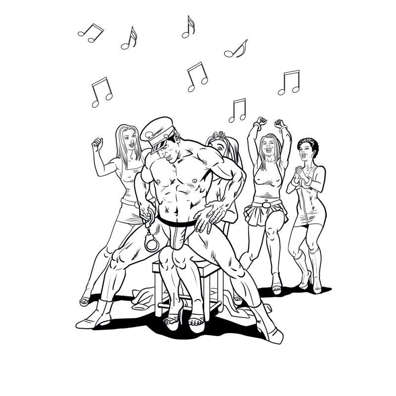 Wood Bachelorette Party Colouring Book