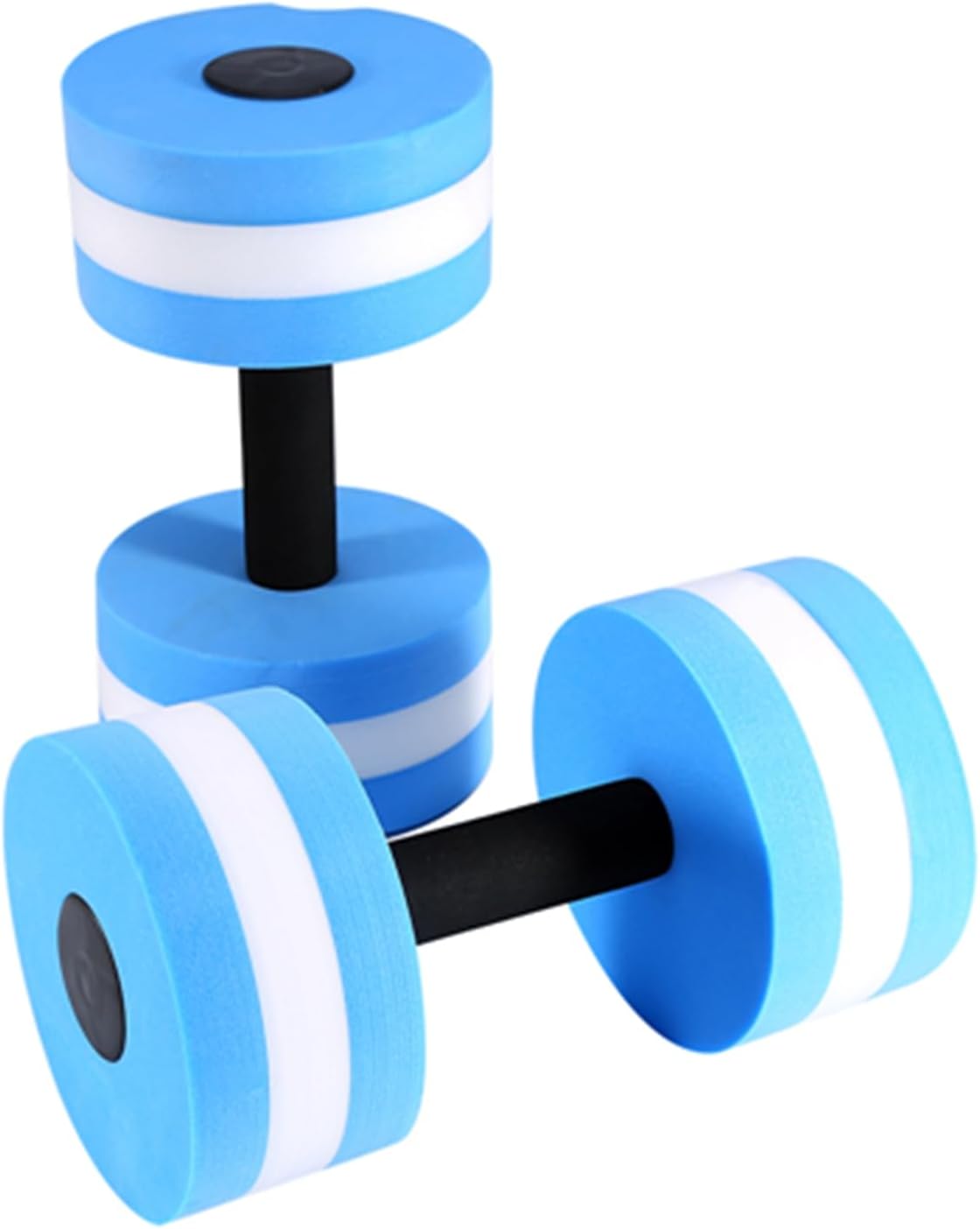 Water Dumbbells Set 2-Pack - Foam Pool Resistance Equipment for Aqua Fitness