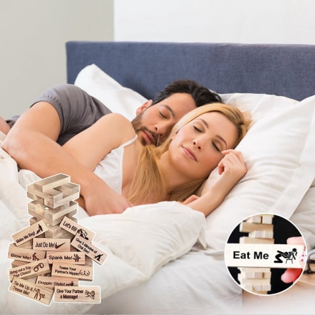 Erotic Jenga Tower Game for Couples - Adult Valentine's Day Gift
