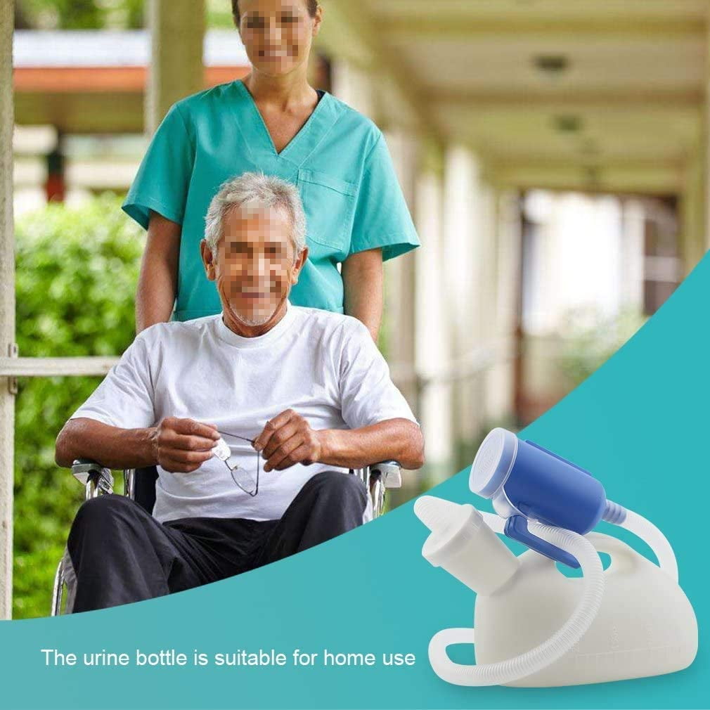 Male Urinal with Lid - Portable Pee Container for Camping Car & Hospital Use
