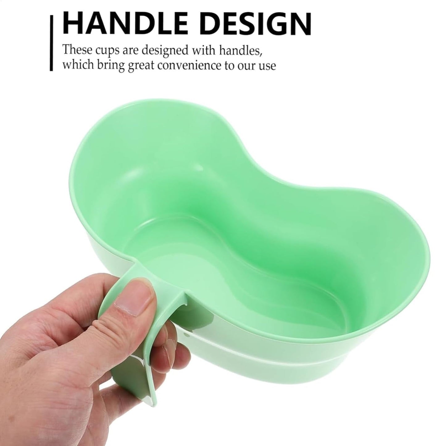 Plastic Emesis Basin 900ml - Spit Cup with Hanging Handle for Patients