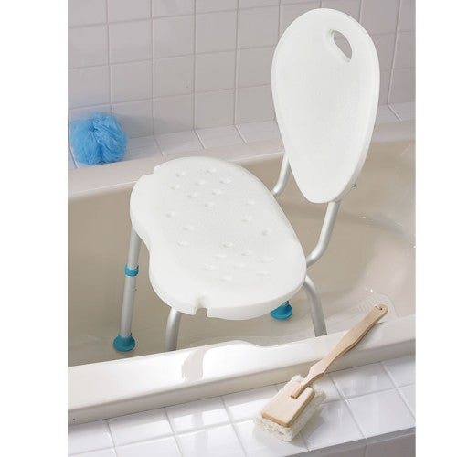 AquaSense Adjustable Bath Seat with Backrest – Ergonomic Shower Chair for Seniors & Mobility Support