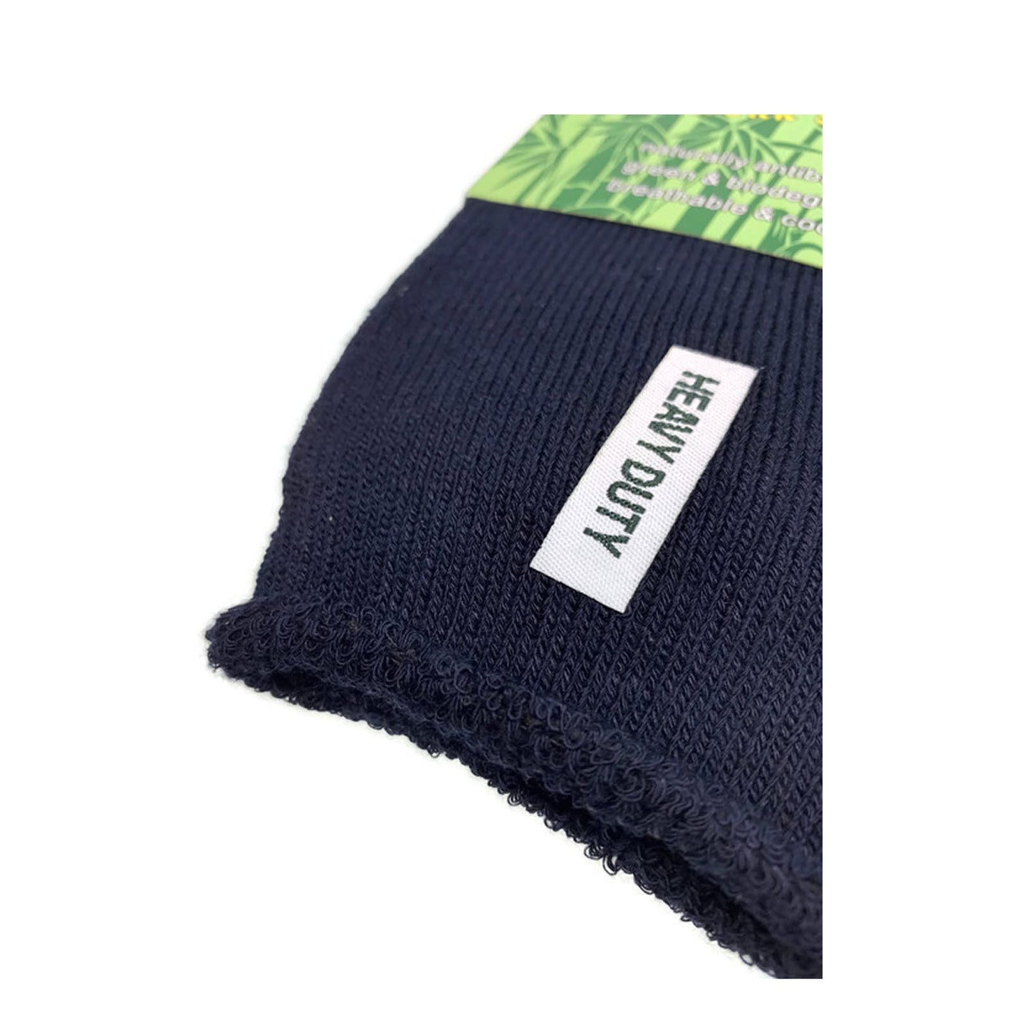 24 Pairs PREMIUM BAMBOO SOCKS Mens Heavy Duty Thick Work Socks Cushion BULK - Navy Blue - 11-14