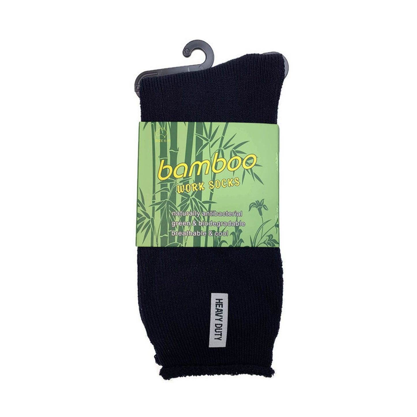 3 Pairs PREMIUM BAMBOO SOCKS Mens Heavy Duty Thick Work Socks Cushion BULK - Assorted Colour Pack - 11-14