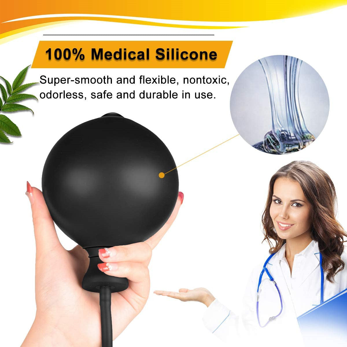 Inflatable Silicone Vaginal & Anal Dilator - Adjustable Pelvic Floor Device
