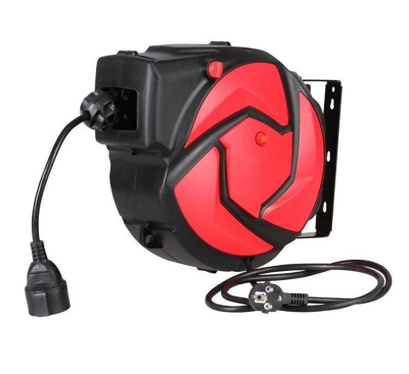 Retractable Wall Mount 15m Cable Extension Reel 10A