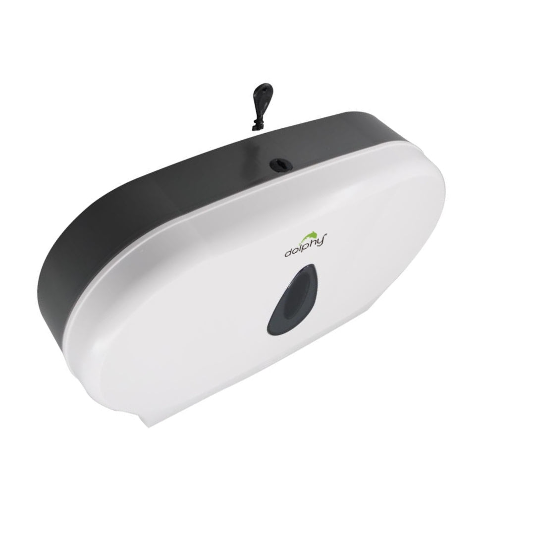 Twin Jumbo Toilet Roll Dispenser Commercial Washroom - White