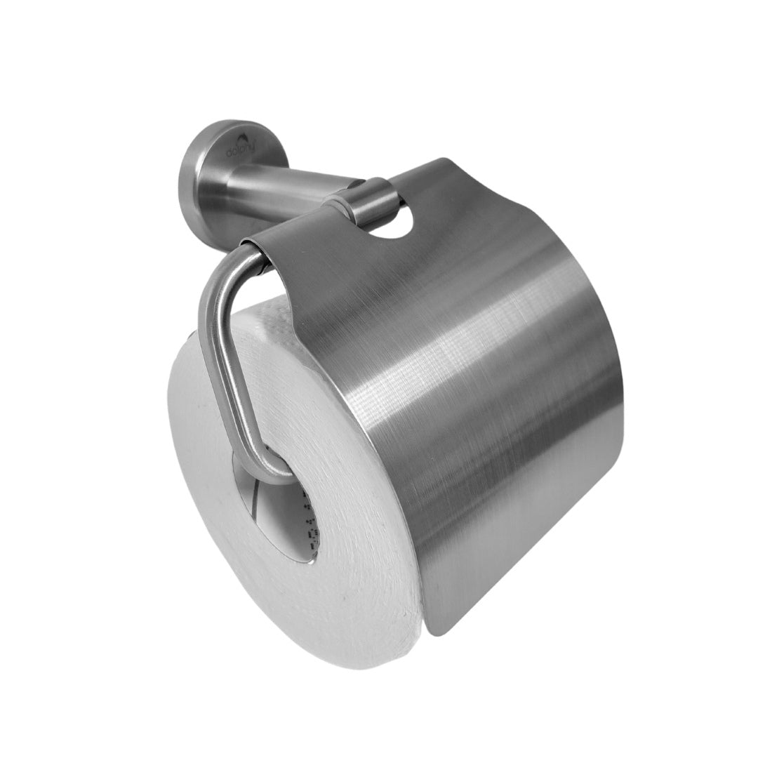 Stainless Steel Toilet Roll Holder with Cover Bathroom