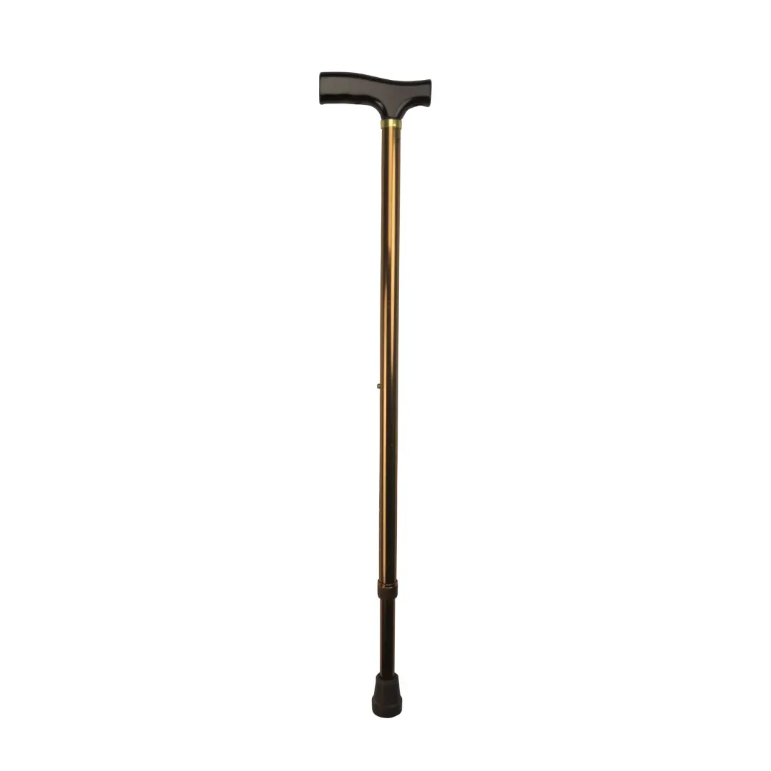 T-handle walking stick - adjustable aluminium support