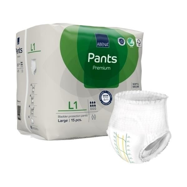 Abena Incontinence Products Abena Pants L1 Green 1400ml 100-140cm