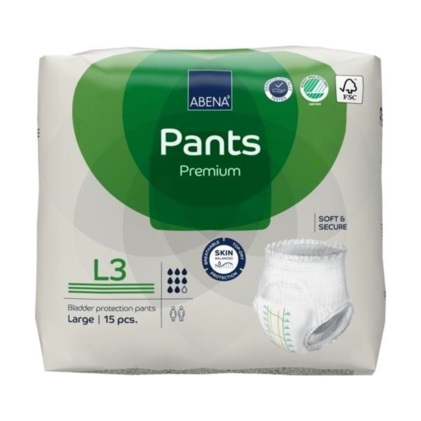 Abena Incontinence Pants Abena Pants L3 Green 2400ml 100-140cm