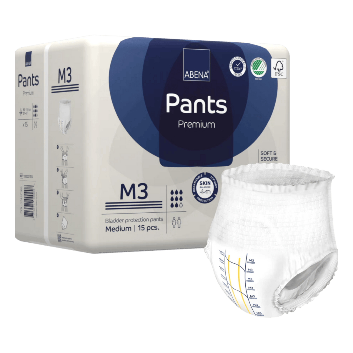 Abena Pants M3 Blue 2400ml 80-110cm