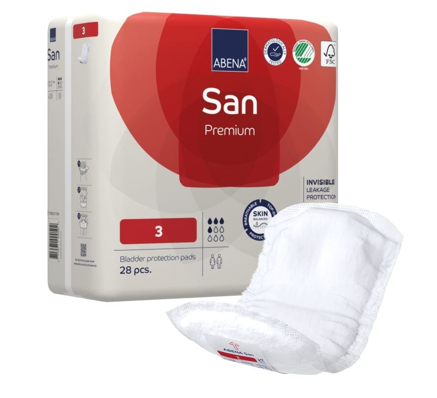 Abena Incontinence Pads Abena-San 3 Premium Red 500ml
